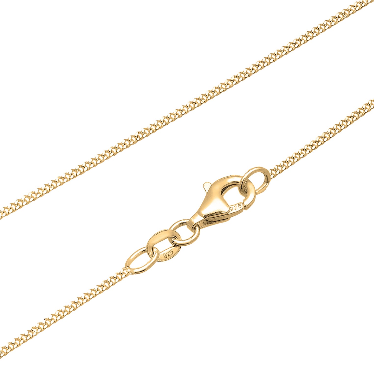 Gold - Elli | Halskette Federn | 925 Sterling Silber vergoldet