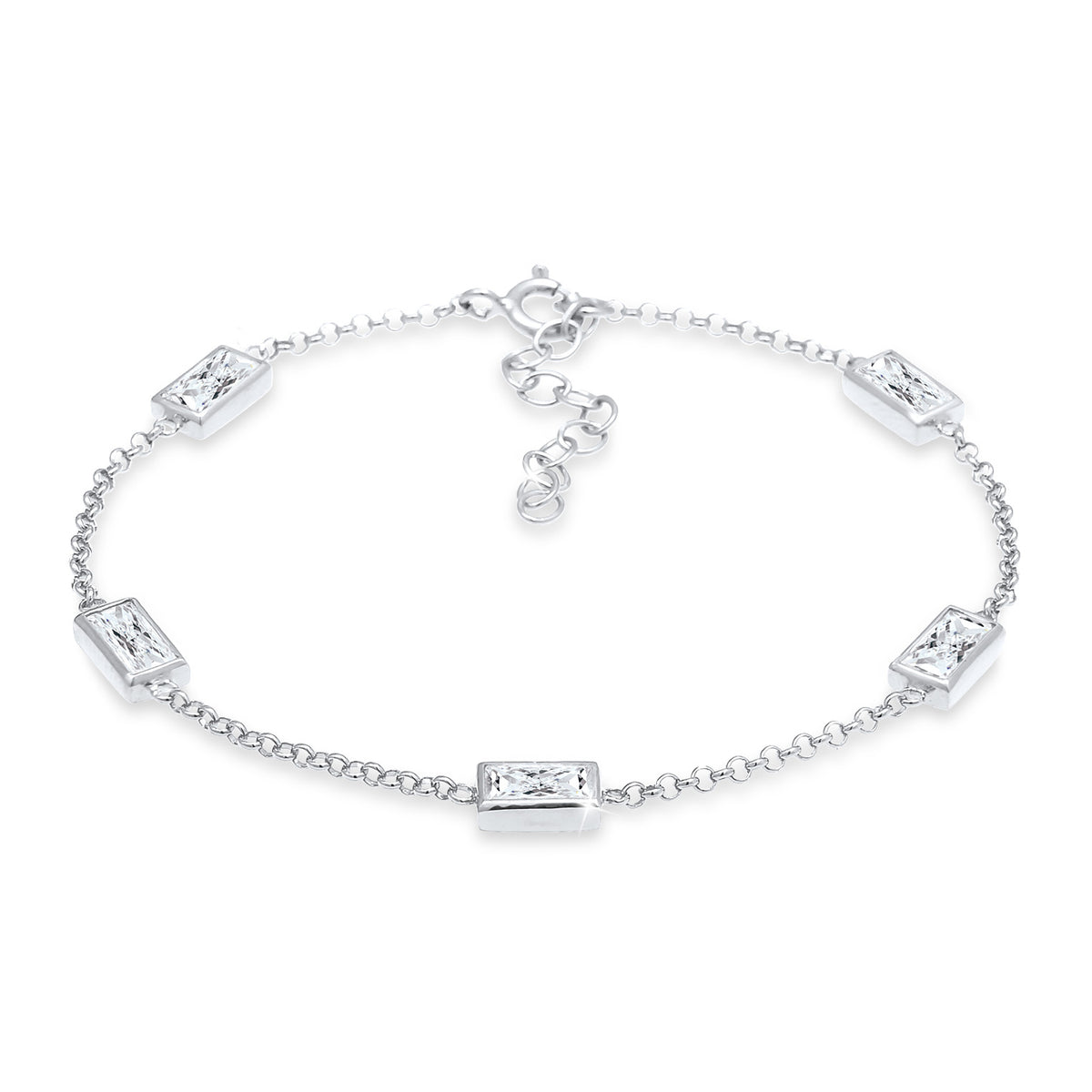 Silber - Elli | Armband | Zirkonia ( Weiß ) | 925er Sterling Silber