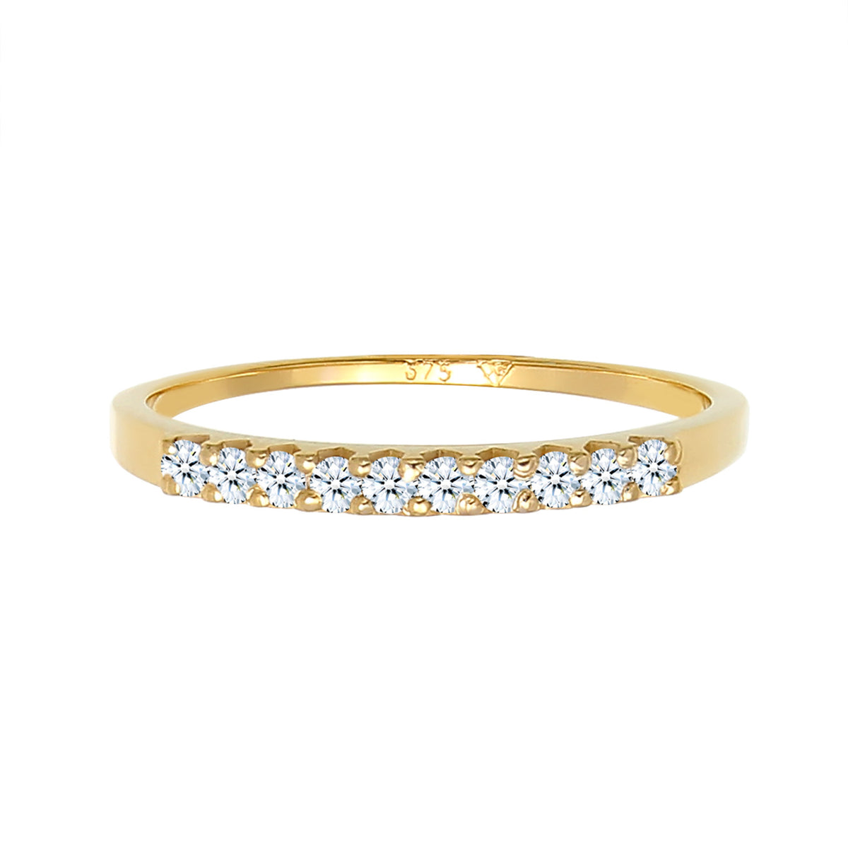 Gold - Elli DIAMONDS | Bandring | Diamant ( Weiß, 0,15 ct ) | 375 Gelbgold