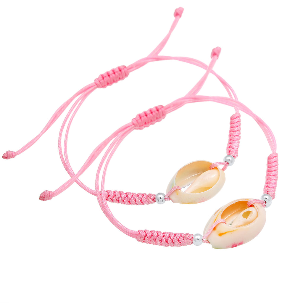 Rosa - Elli | Armbandset Muschel | 925er Sterling Silber