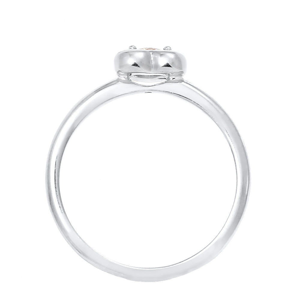 Ring Herz | Zirkonia ( Weiß )