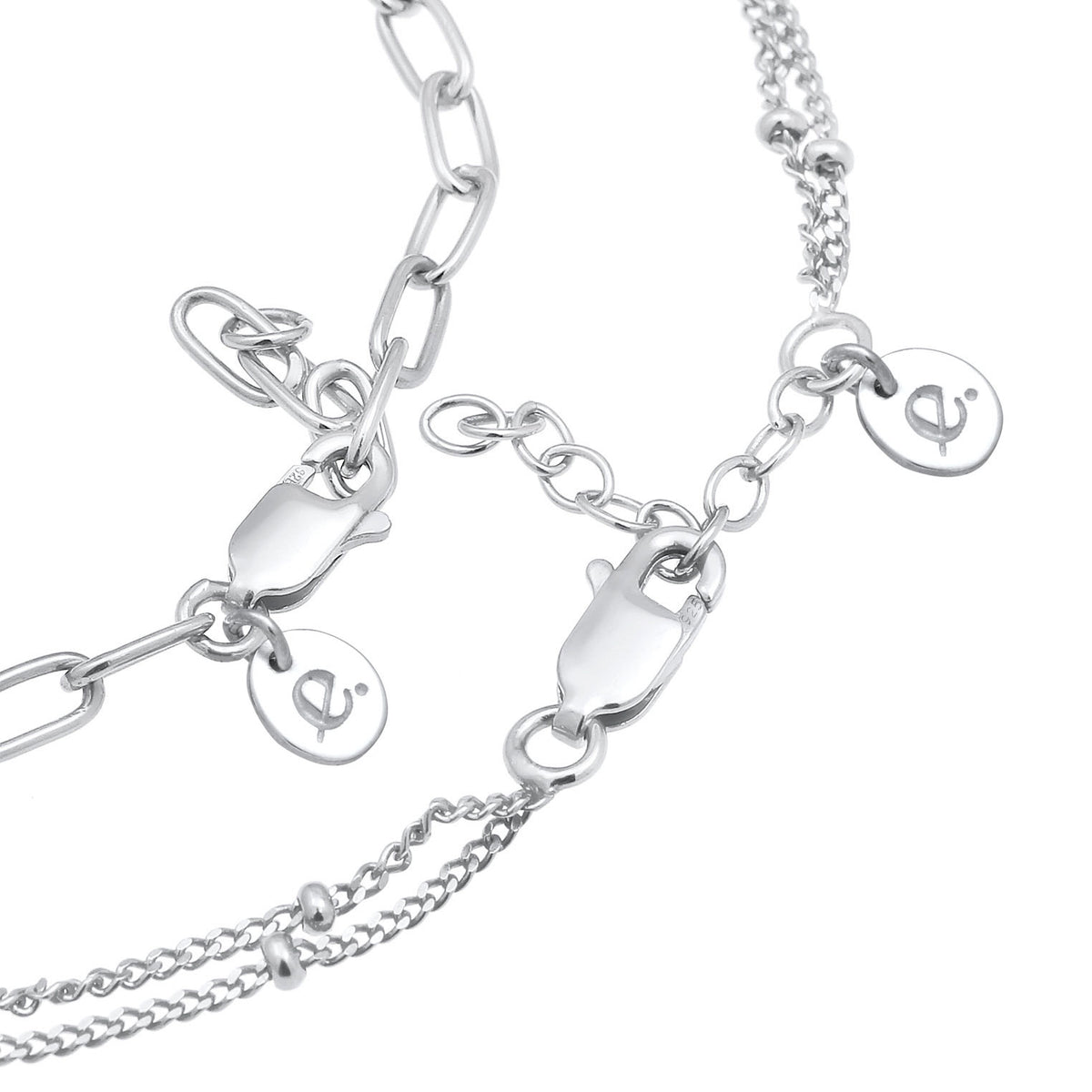 Silber - Elli PREMIUM | Kugel-Armbandset | 925er Sterling Silber