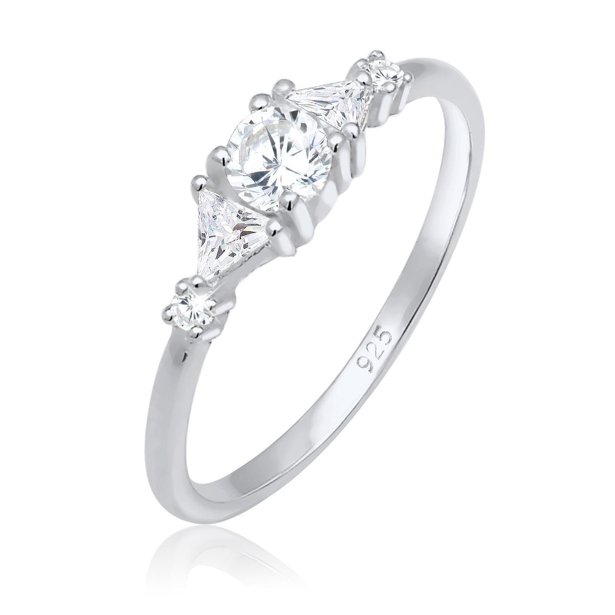 Silber - Elli PREMIUM | Ring | Zirkonia ( Weiß ) | 925er Sterling Silber