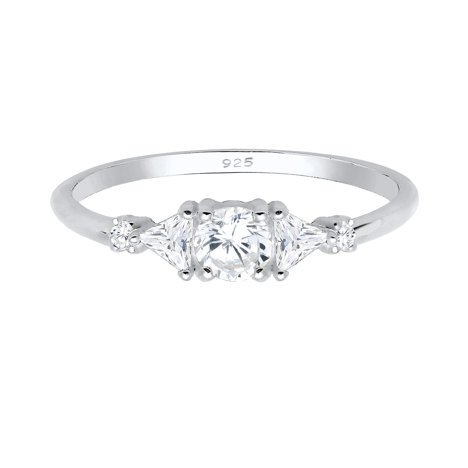 Silber - Elli PREMIUM | Ring | Zirkonia ( Weiß ) | 925er Sterling Silber