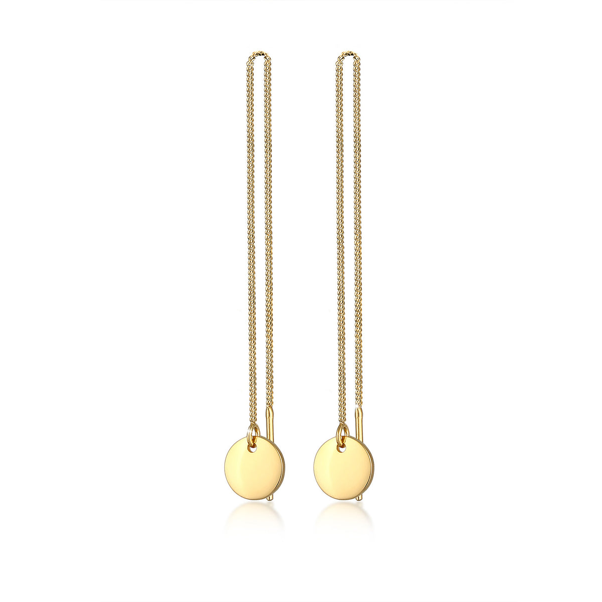 Gold - Elli | Ohrhänger Ear Chain | 925 Sterling Silber vergoldet