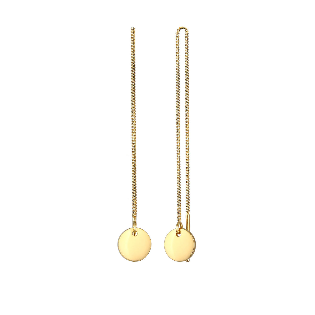 Gold - Elli | Ohrhänger Ear Chain | 925 Sterling Silber vergoldet