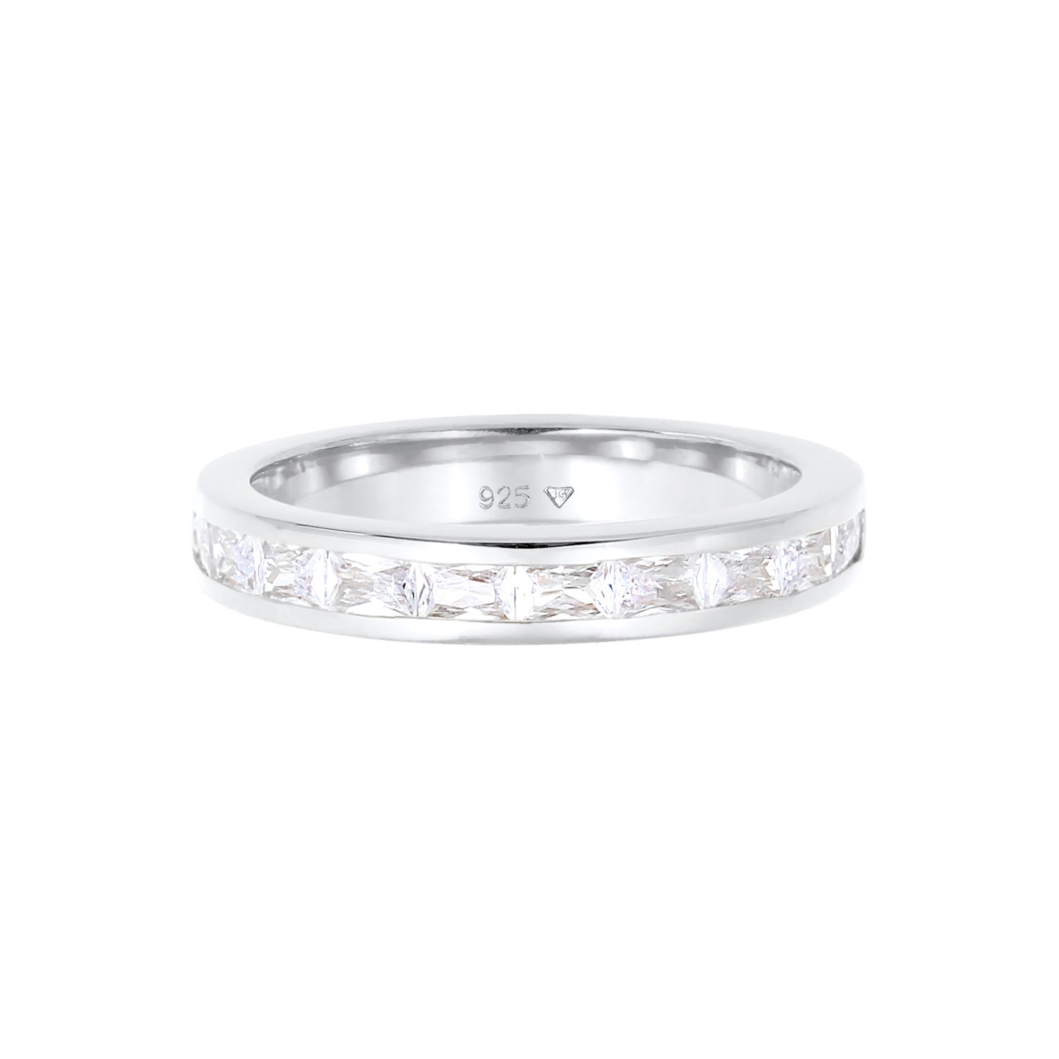 Silber - Elli | Ring Verlobungsring | Zirkonia ( Weiß ) | 925er Sterling Silber