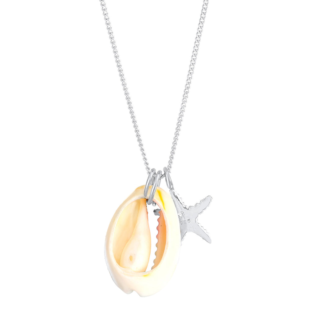 Silber - Elli | Halskette Muschel | 925er Sterling Silber