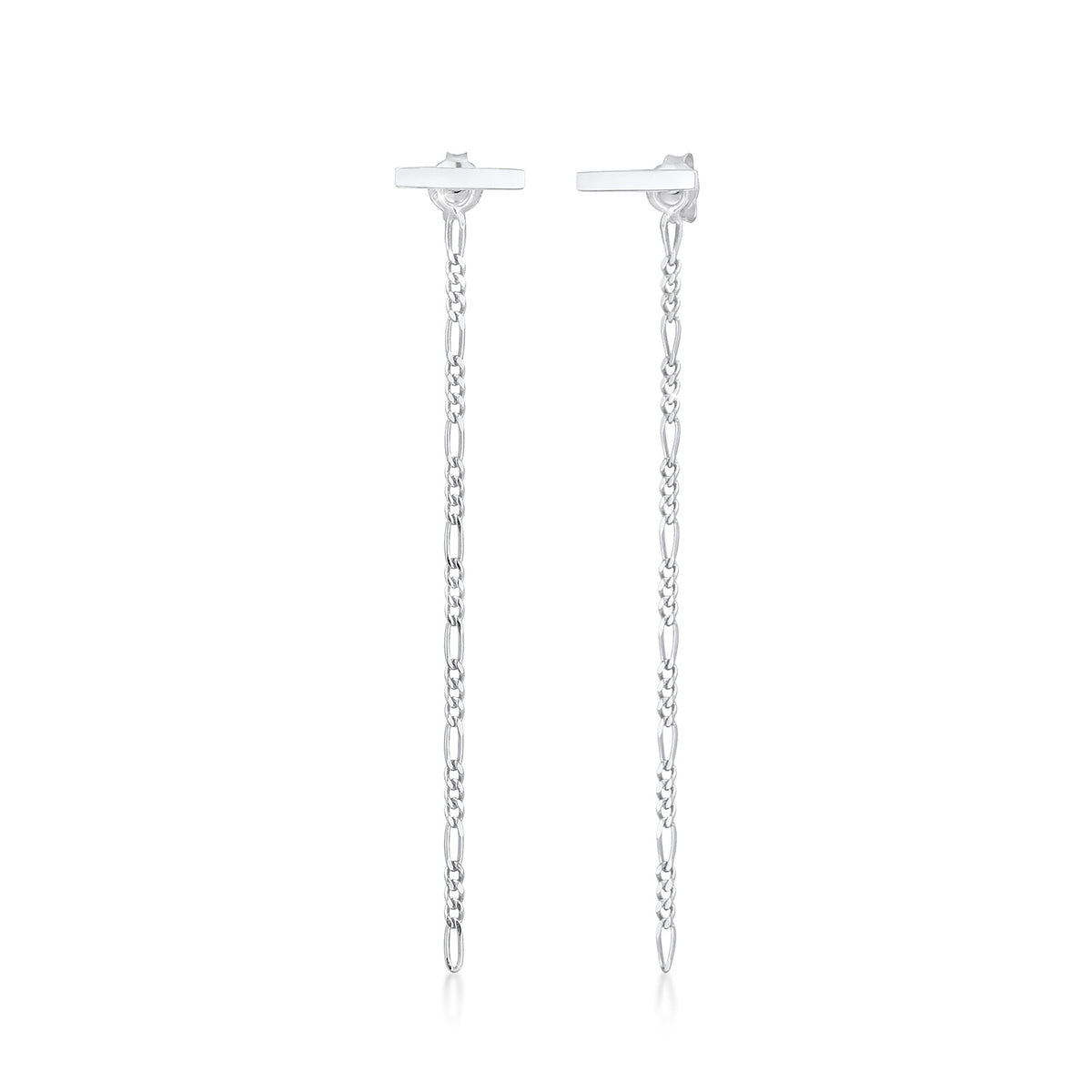 Silber - Elli | Figaro-Ohrhänger Ear Chain | 925er Sterling Silber