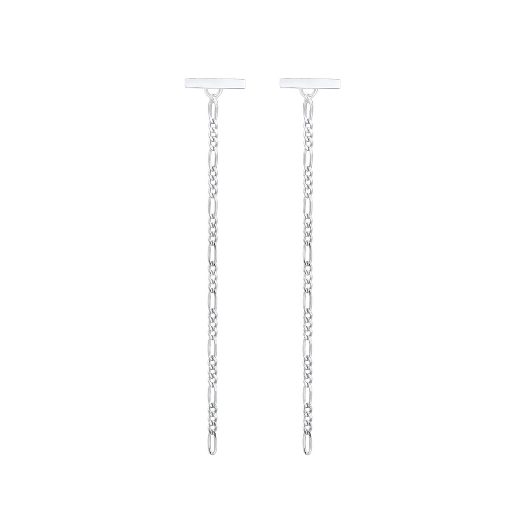 Silber - Elli | Figaro-Ohrhänger Ear Chain | 925er Sterling Silber