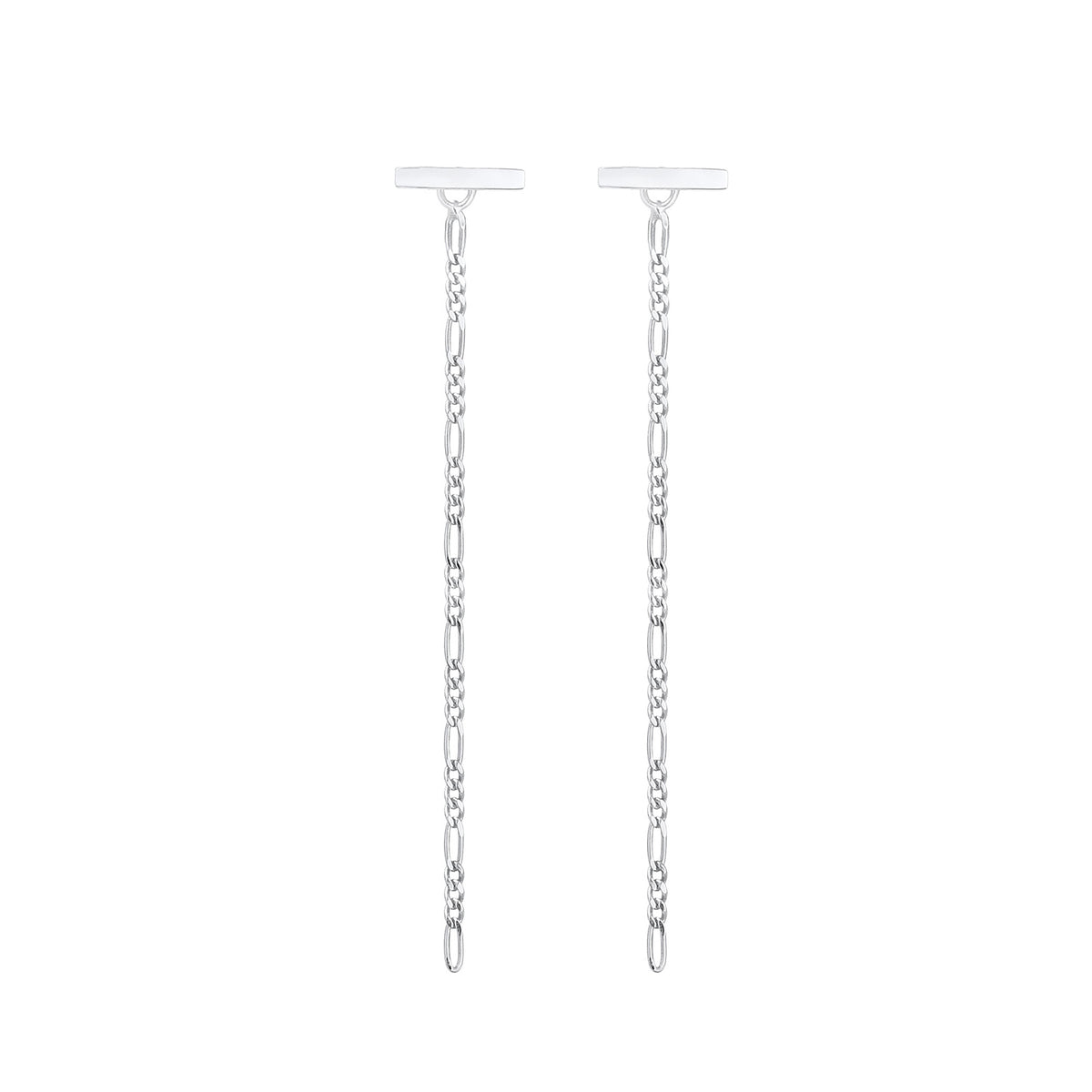 Silber - Elli | Figaro-Ohrhänger Ear Chain | 925er Sterling Silber