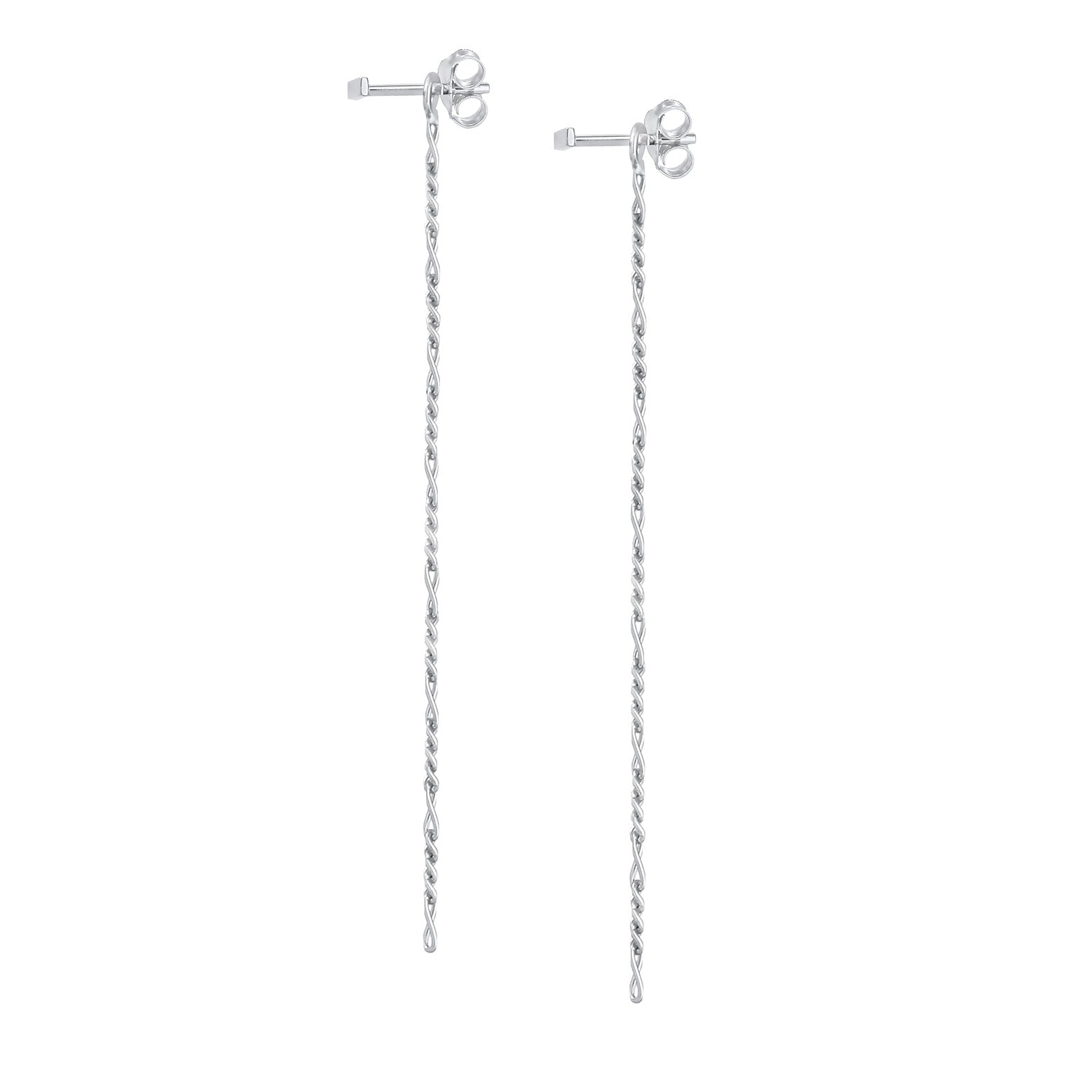 Silber - Elli | Figaro-Ohrhänger Ear Chain | 925er Sterling Silber