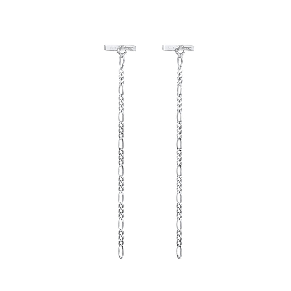 Silber - Elli | Figaro-Ohrhänger Ear Chain | 925er Sterling Silber