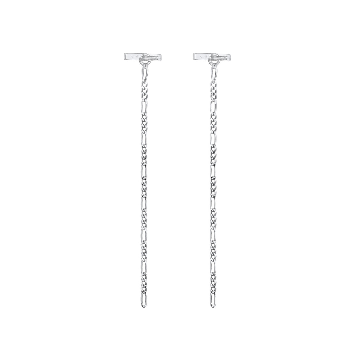 Silber - Elli | Figaro-Ohrhänger Ear Chain | 925er Sterling Silber