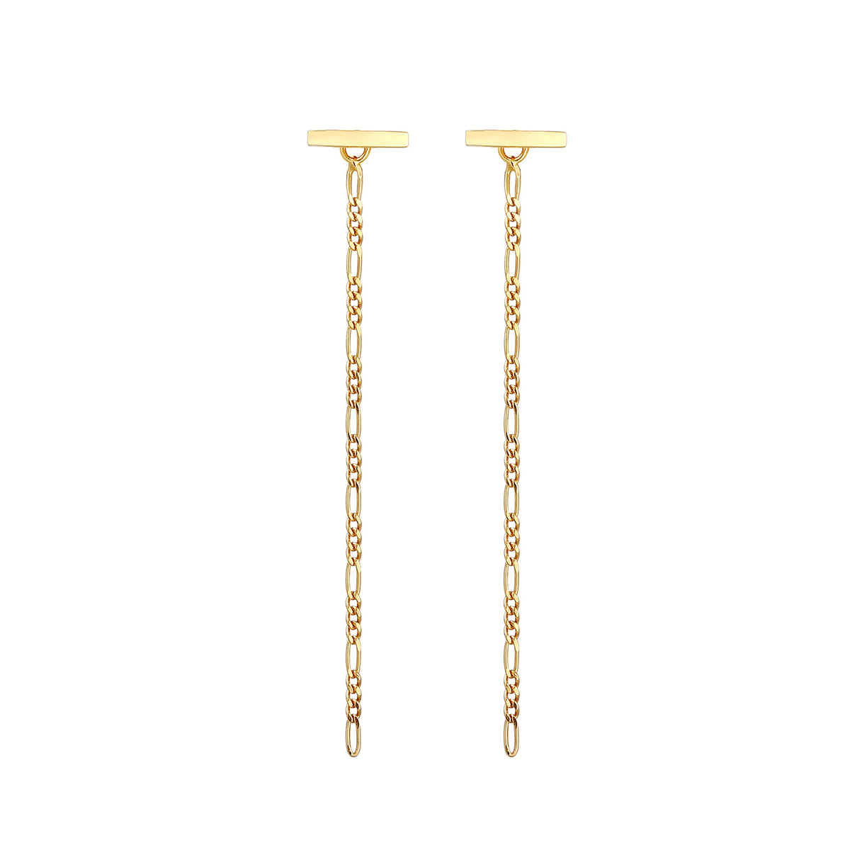Gold - Elli | Figaro-Ohrhänger Ear Chain | 925 Sterling Silber vergoldet