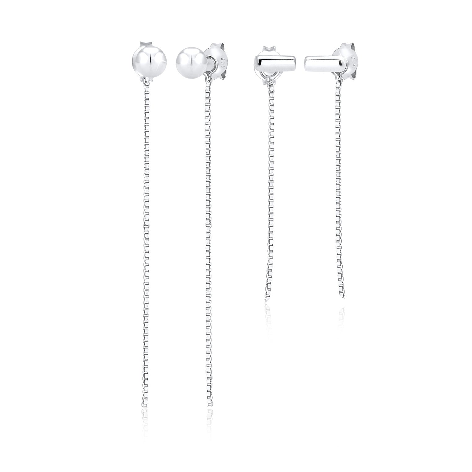 Silber - Elli | Venezianer-Ohrringset Ear Chain | 925er Sterling Silber
