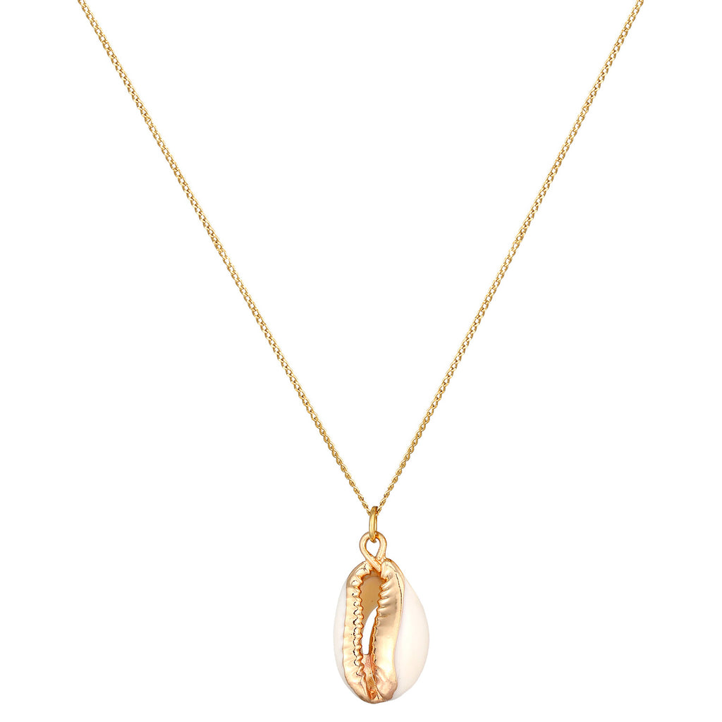 Gold - Elli | Halskette Muschel | 925 Sterling Silber vergoldet
