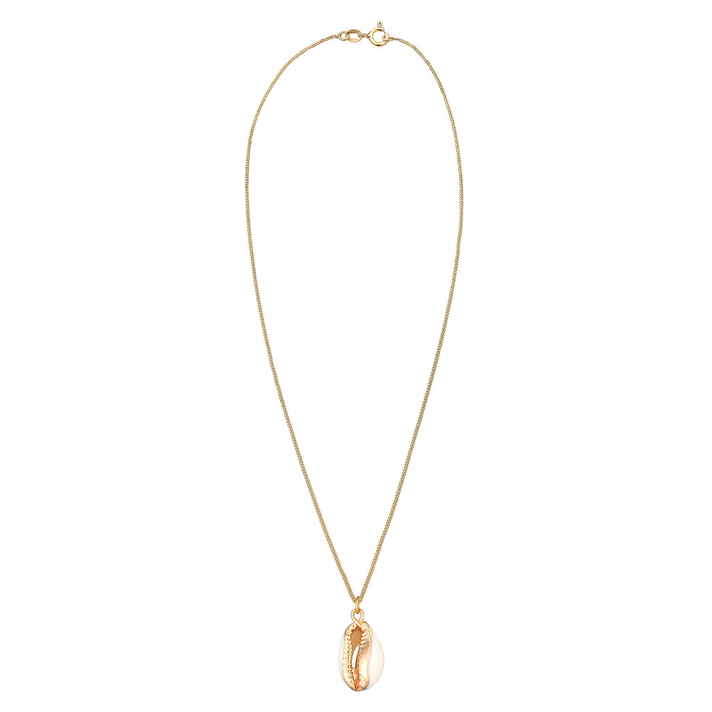 Gold - Elli | Halskette Muschel | 925 Sterling Silber vergoldet