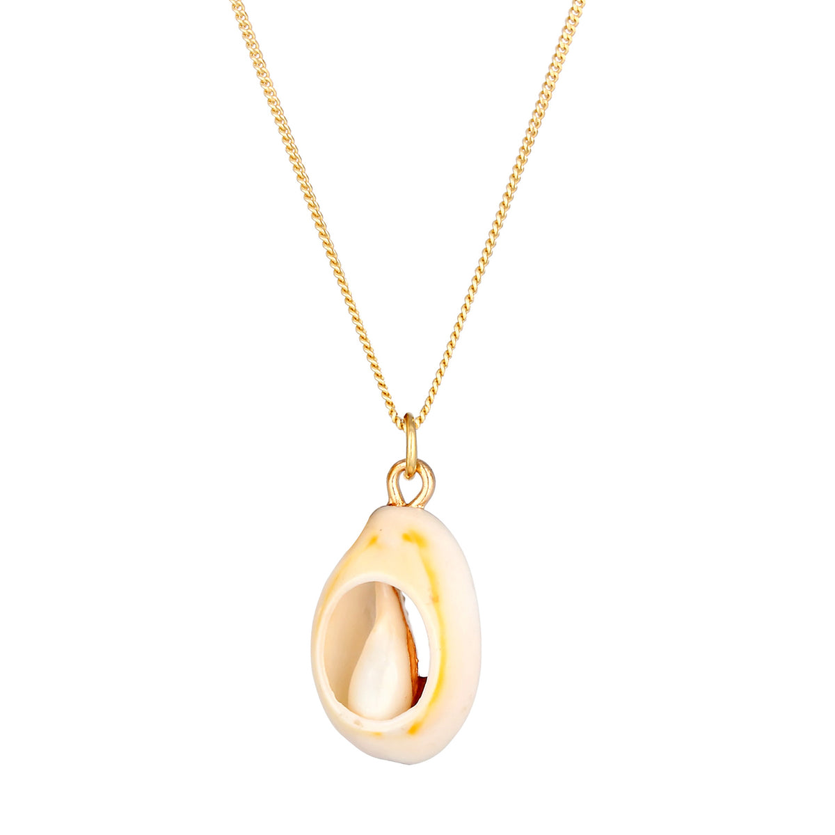 Gold - Elli | Halskette Muschel | 925 Sterling Silber vergoldet