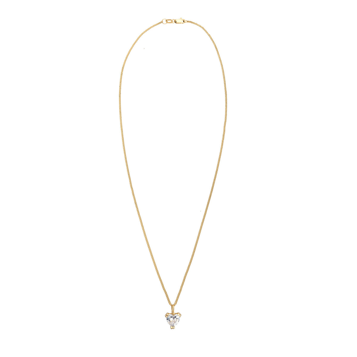 Gold - Elli PREMIUM | Halskette Herz | Zirkonia (Weiß) | 375 Gelbgold