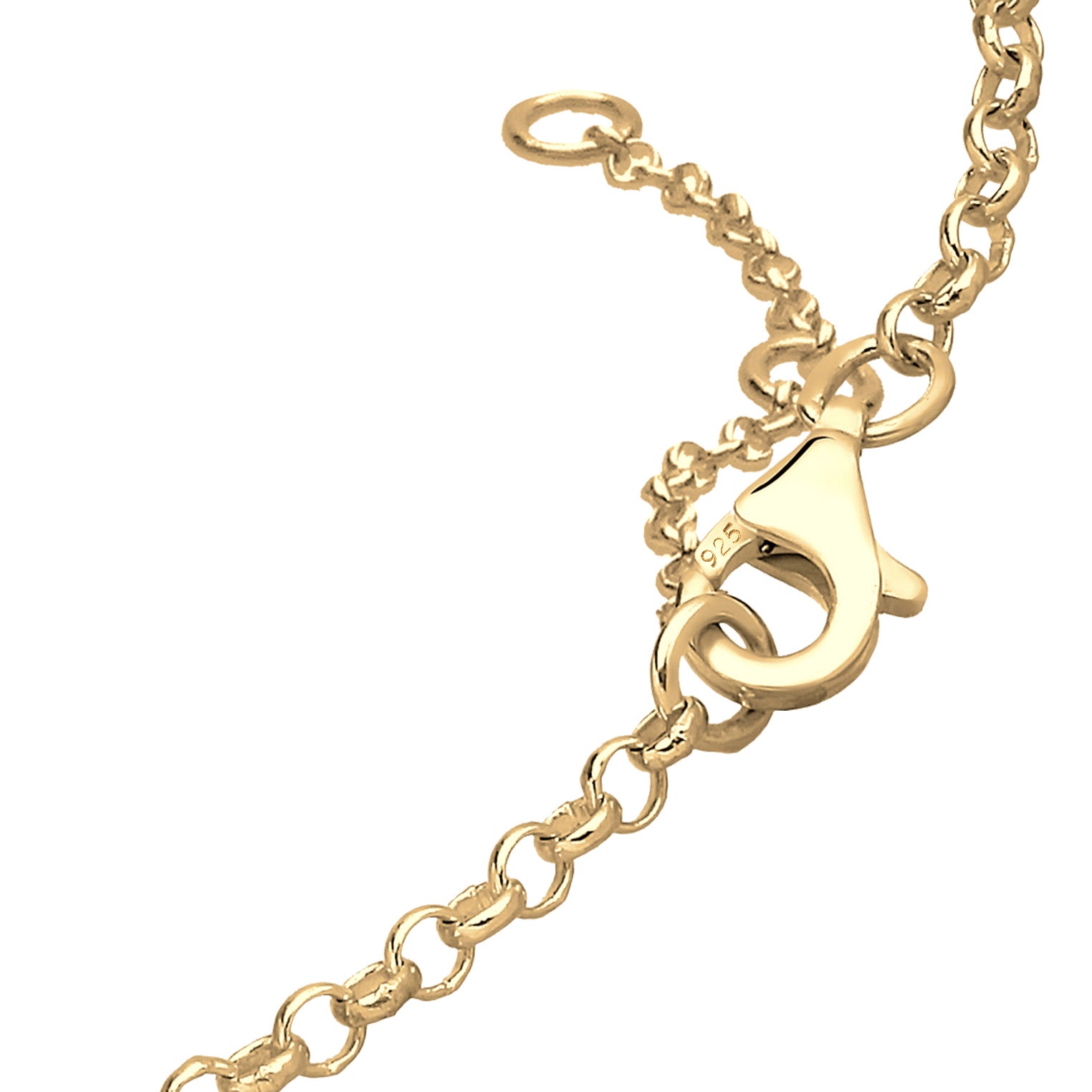 Gold - Elli | Armband Kugel | Mit Kristallen von Swarovski® (Weiß) | 925 Sterling Silber vergoldet