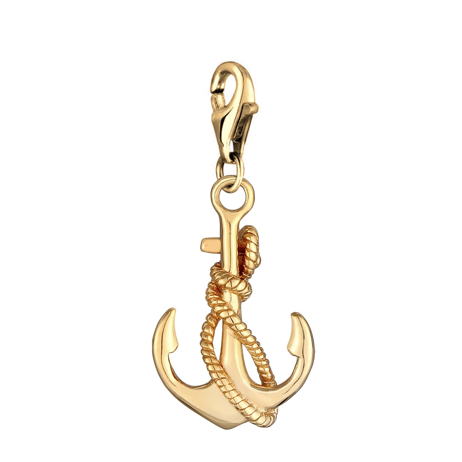 Gold - Nenalina | Charm Anker | 925 Sterling Silber vergoldet