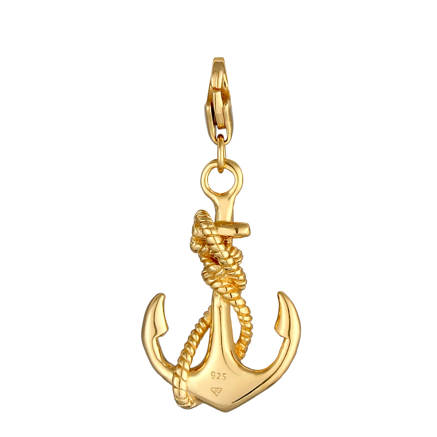 Gold - Nenalina | Charm Anker | 925 Sterling Silber vergoldet