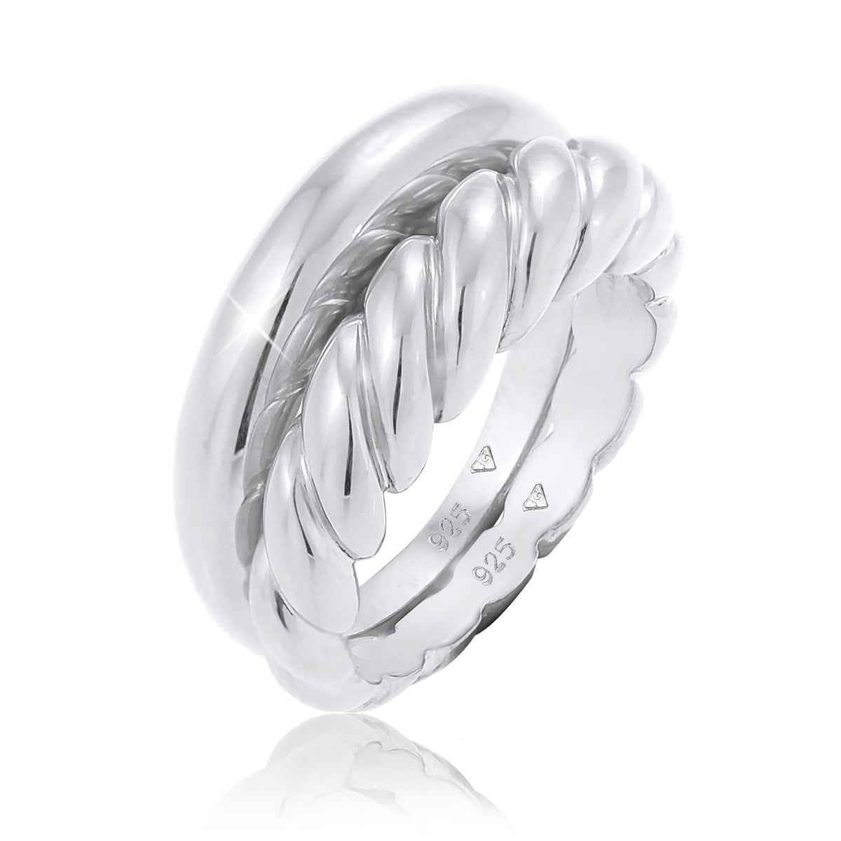 Silber - Elli PREMIUM | Bandring | 925er Sterling Silber