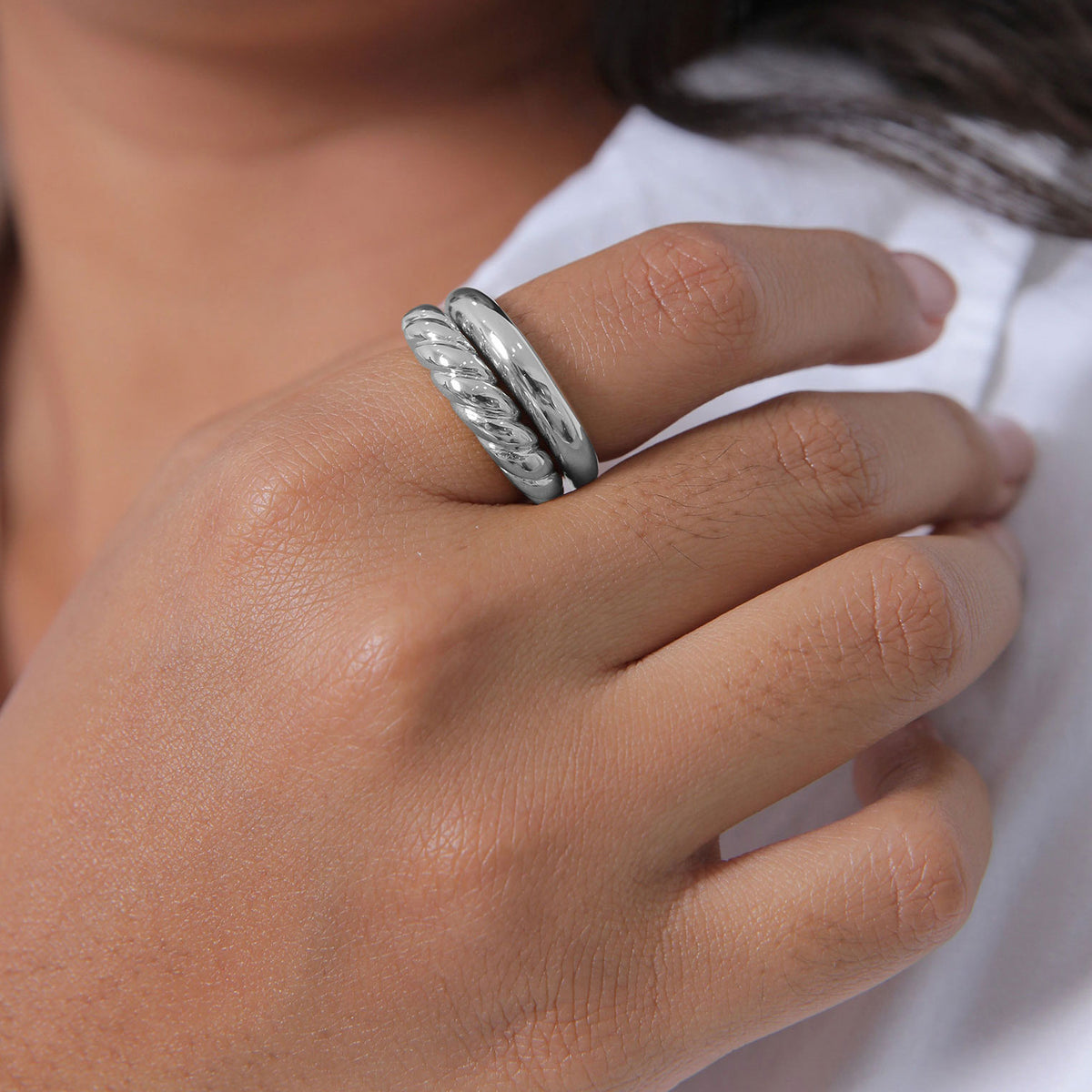 Silber - Elli PREMIUM | Bandring | 925er Sterling Silber