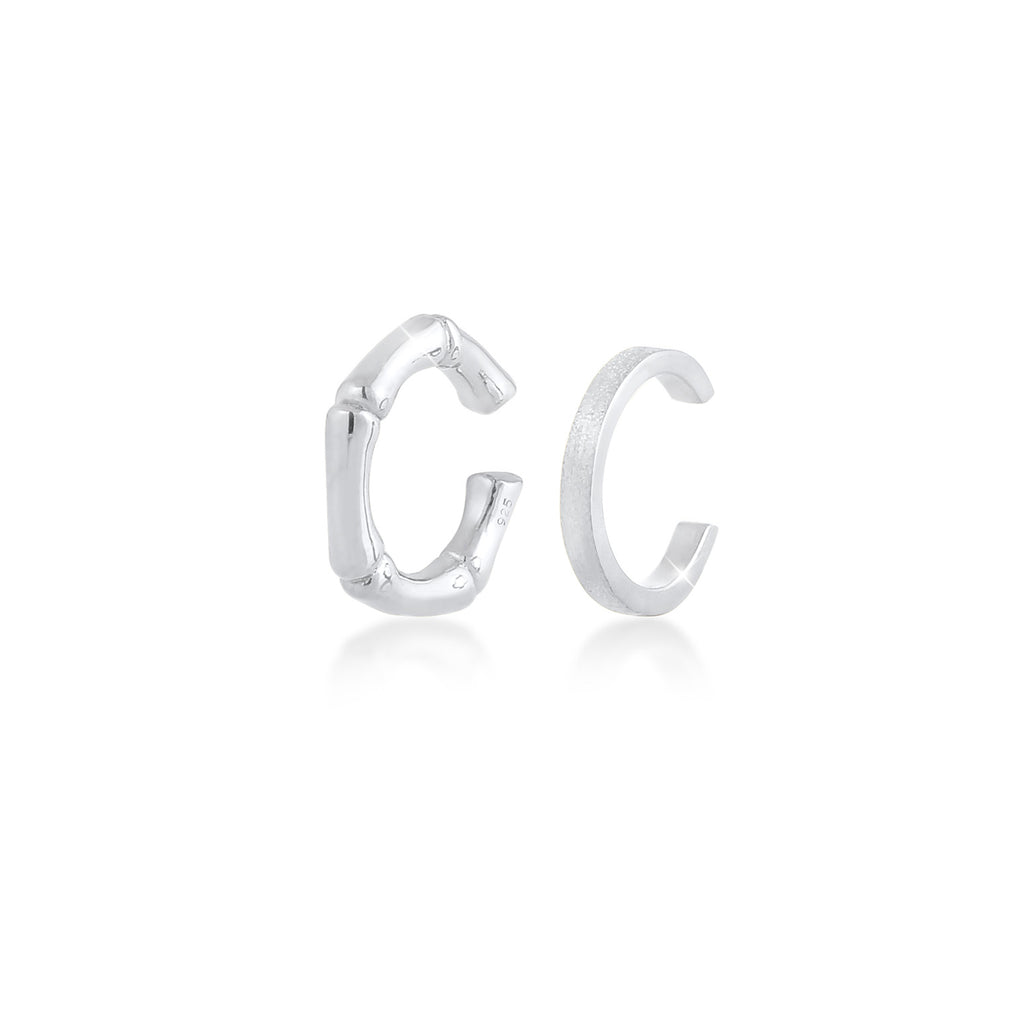 Silber - Elli | Earcuff Bambus | 925er Sterling Silber