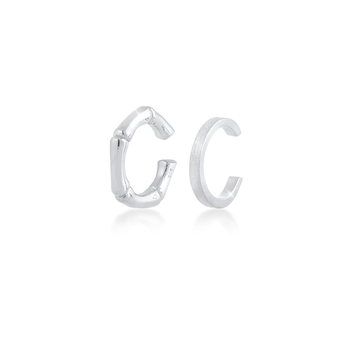 Silber - Elli | Earcuff Bambus | 925er Sterling Silber