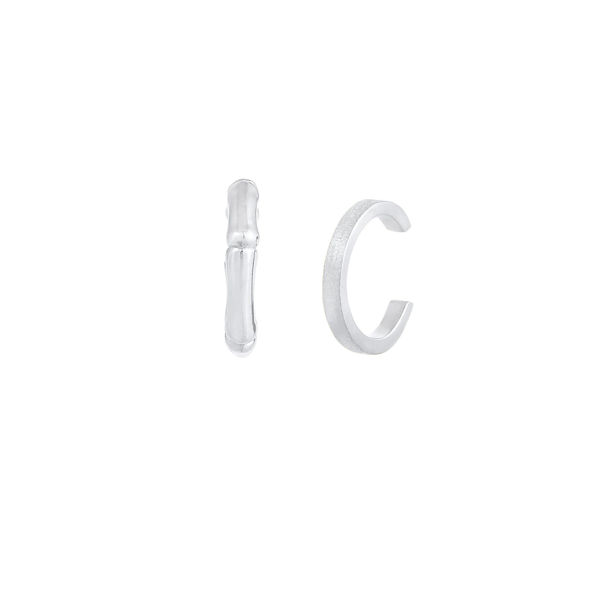 Silber - Elli | Earcuff Bambus | 925er Sterling Silber