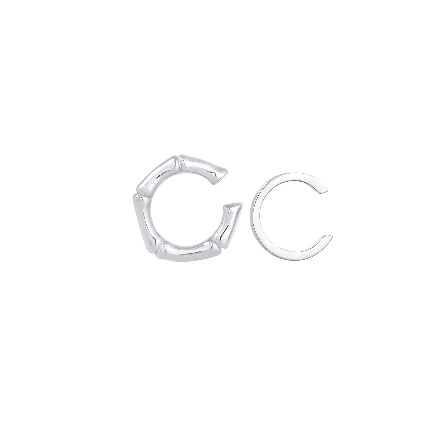 Silber - Elli | Earcuff Bambus | 925er Sterling Silber