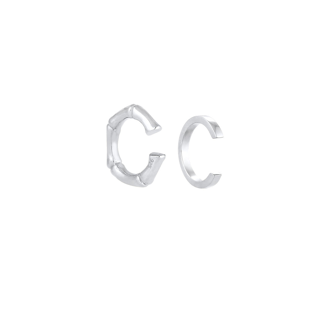 Silber - Elli | Earcuff Bambus | 925er Sterling Silber