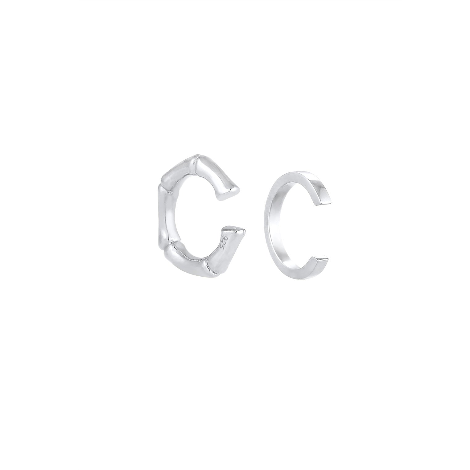 Silber - Elli | Earcuff Bambus | 925er Sterling Silber