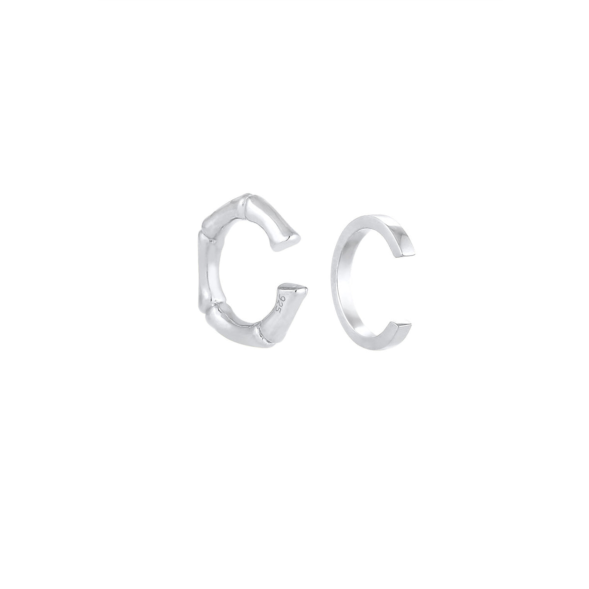 Silber - Elli | Earcuff Bambus | 925er Sterling Silber