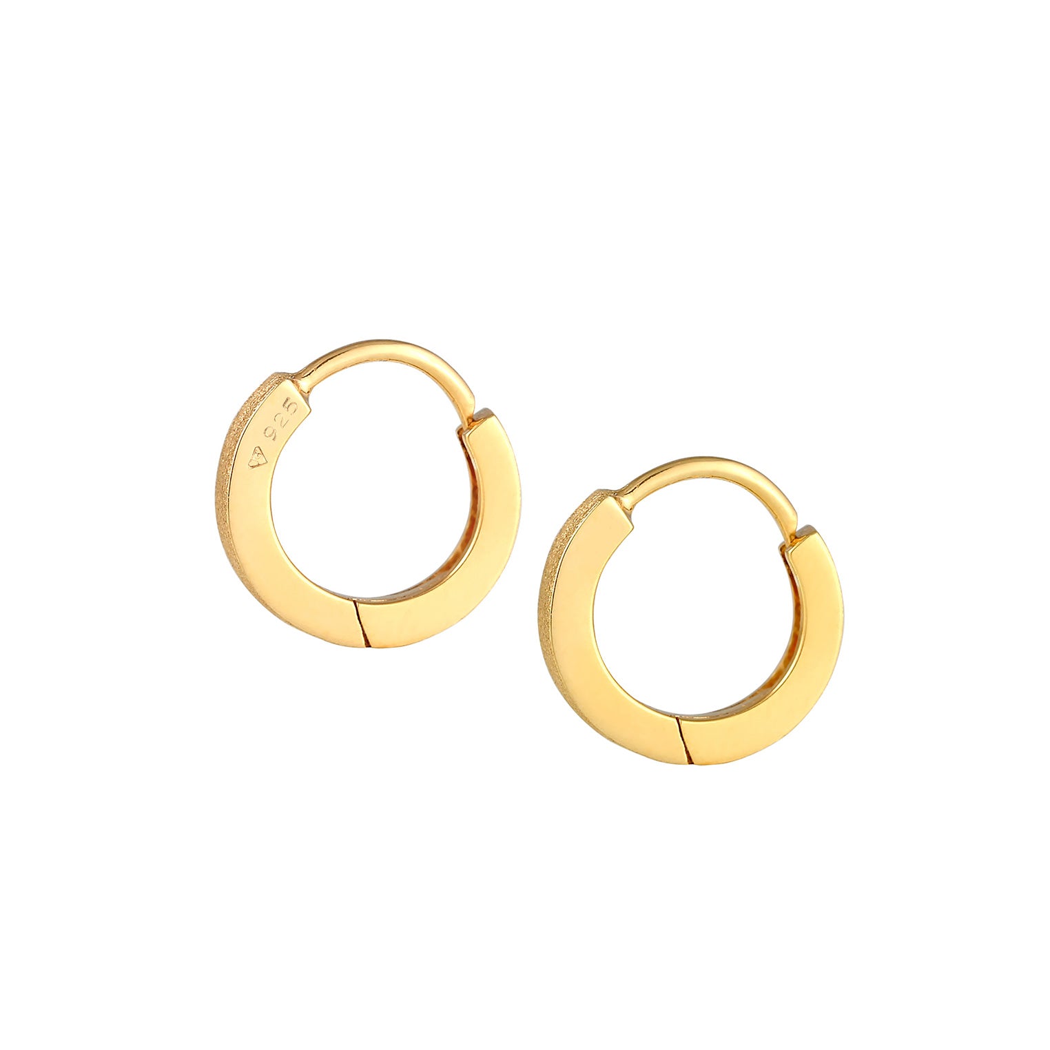 Gold - Elli | Creole | 925 Sterling Silber vergoldet