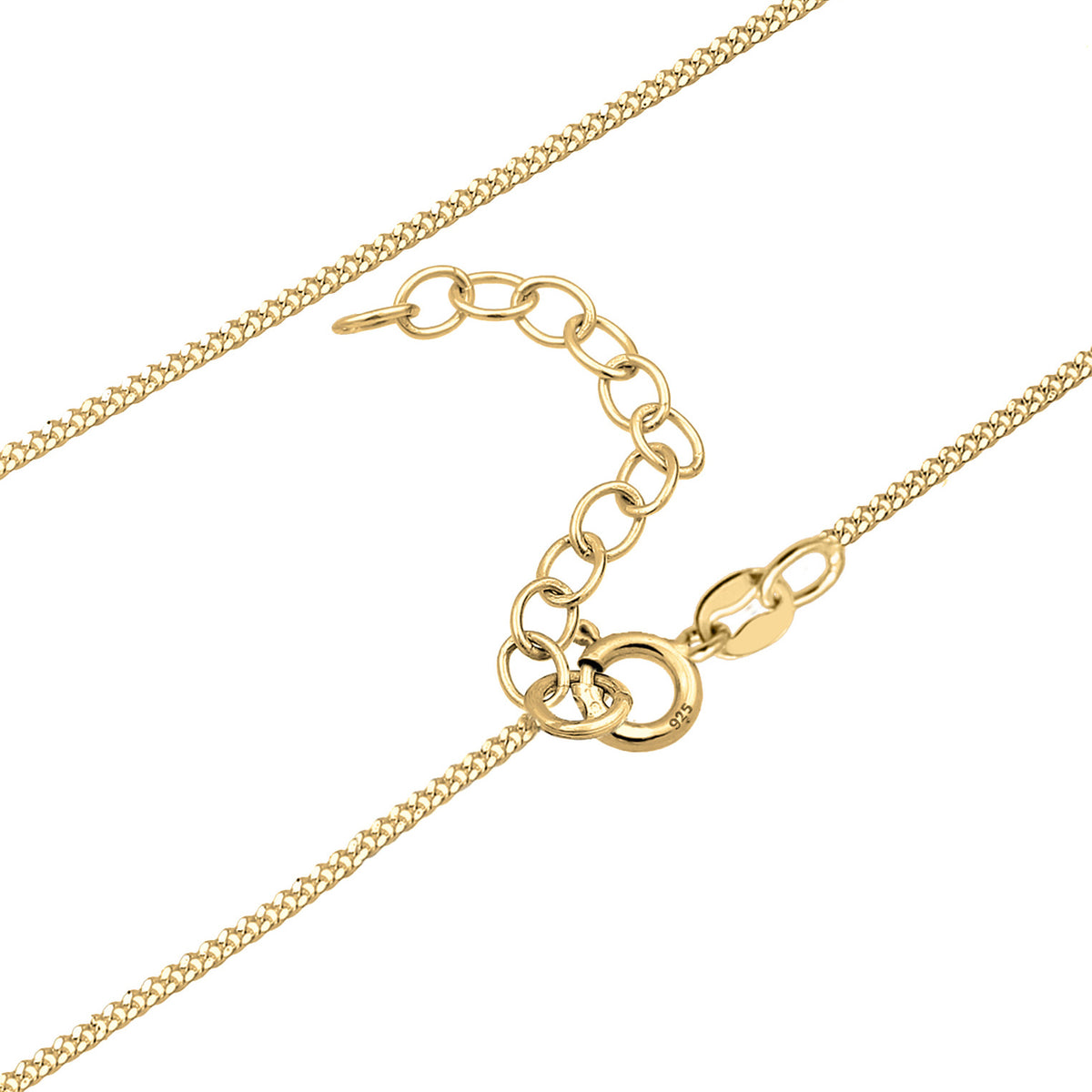 Gold - Elli | Choker | Labradorit (Grau) | 925 Sterling Silber vergoldet