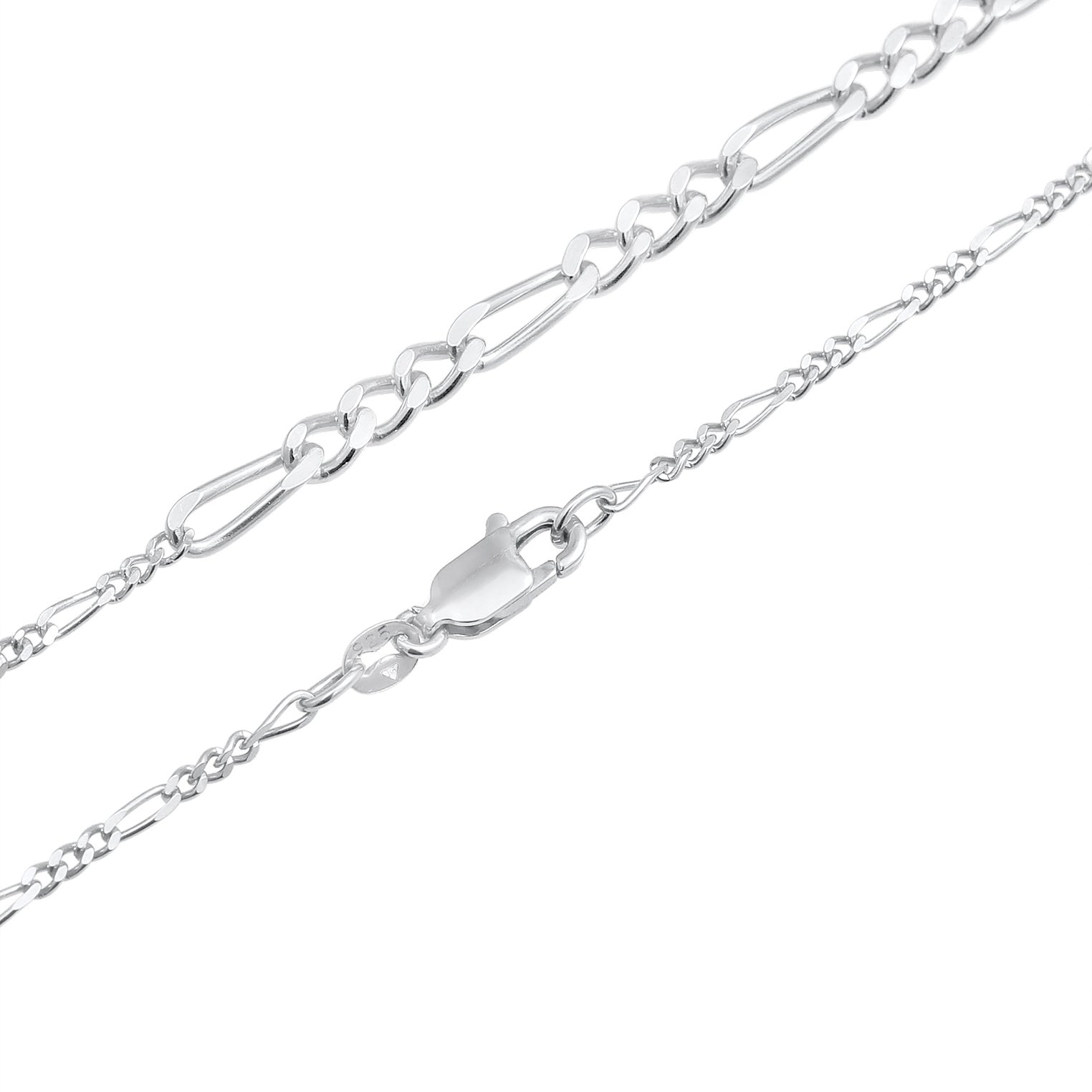 Silber - Elli PREMIUM | Figaro-Choker | 925er Sterling Silber