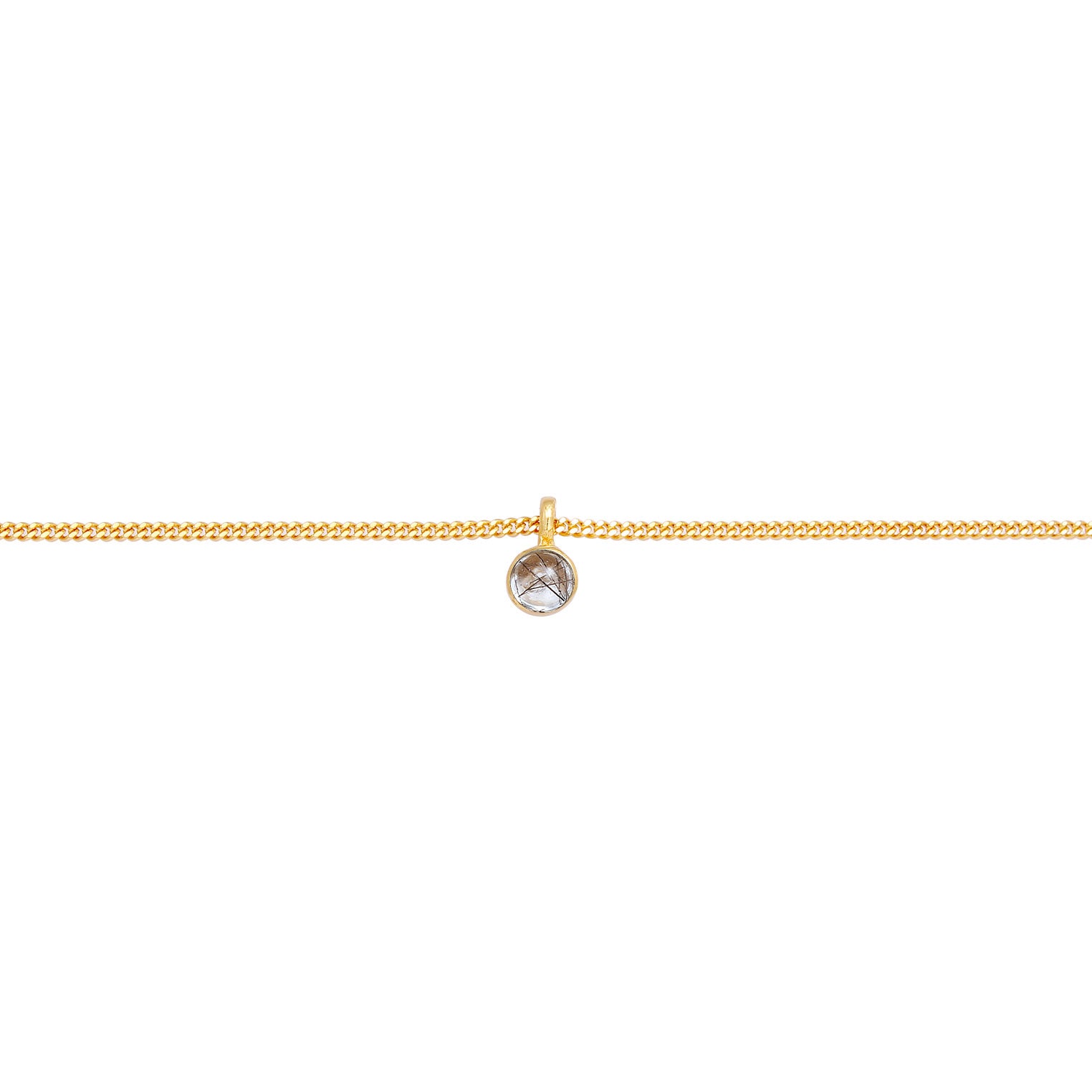 Gold - Elli | Choker | Quarz (Transparent) | 925 Sterling Silber vergoldet