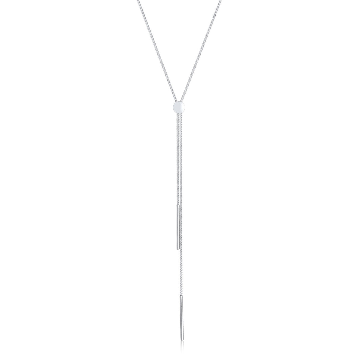 Silber - Elli | Y-Halskette Stab | 925er Sterling Silber