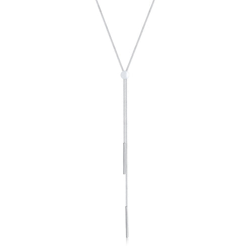 Silber - Elli | Y-Halskette Stab | 925er Sterling Silber
