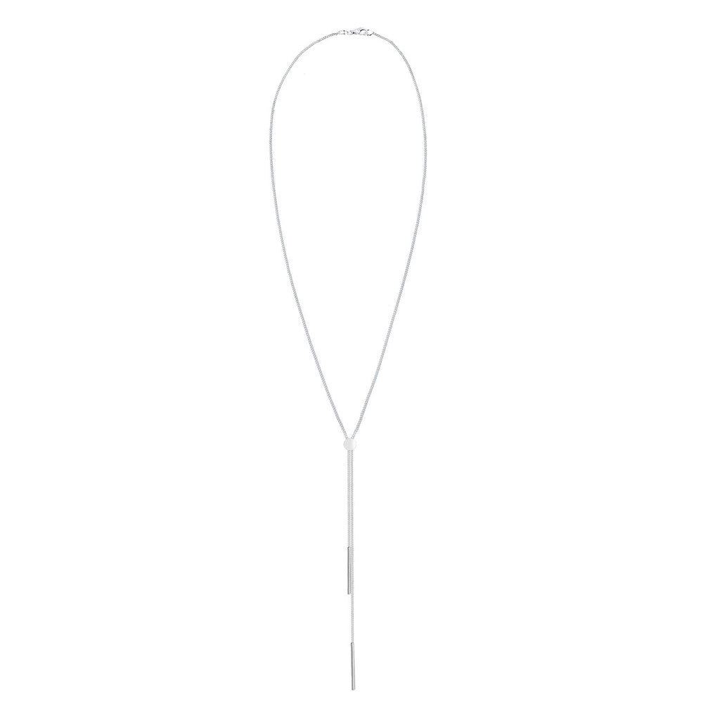 Silber - Elli | Y-Halskette Stab | 925er Sterling Silber
