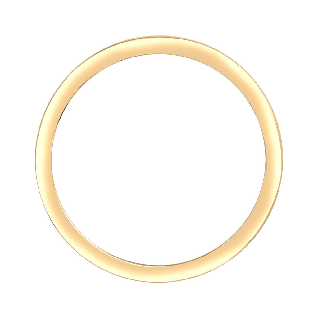 Gold - Elli | Bandring | Kristall ( Weiß ) | 925 Sterling Silber vergoldet