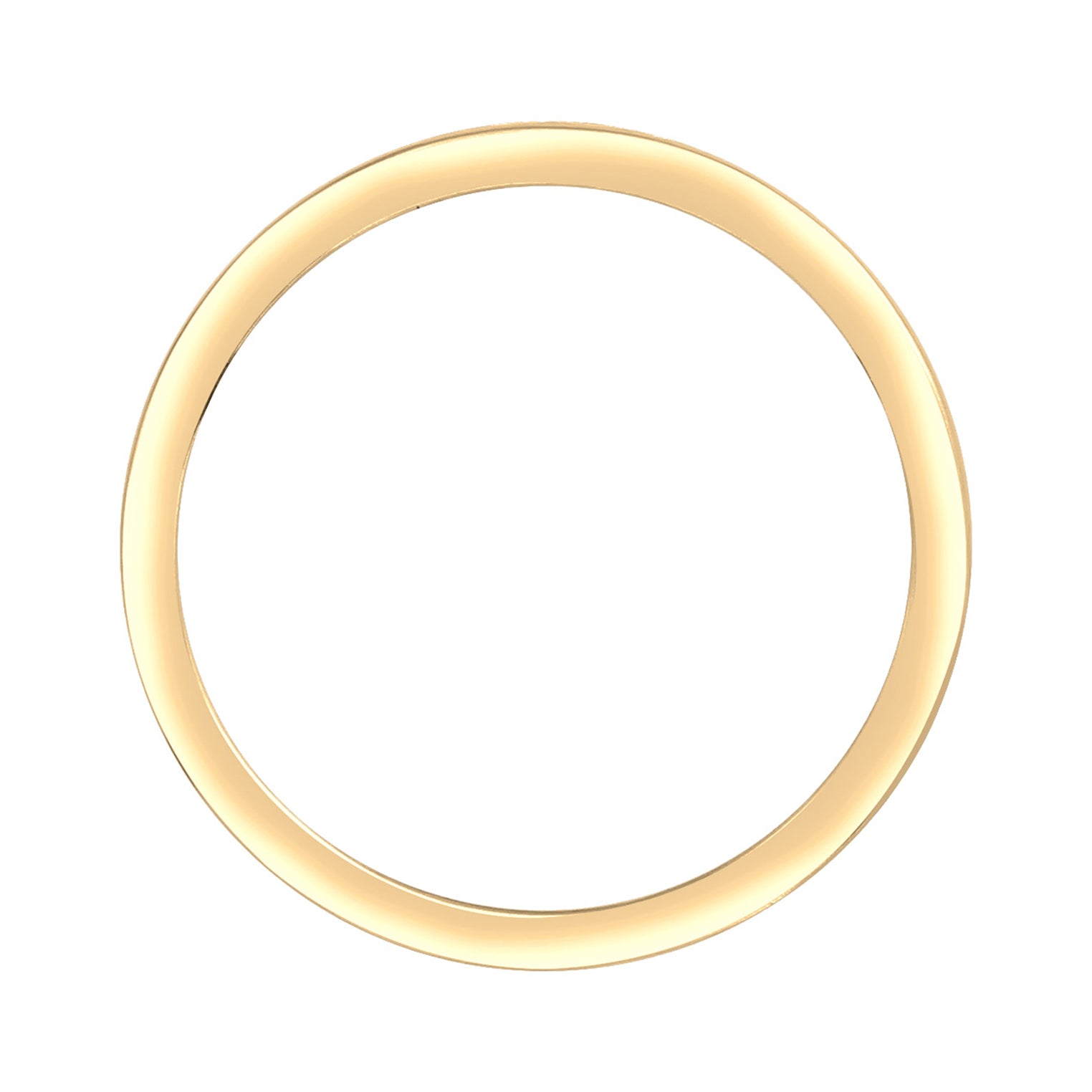 Gold - Elli | Bandring | Kristall ( Weiß ) | 925 Sterling Silber vergoldet