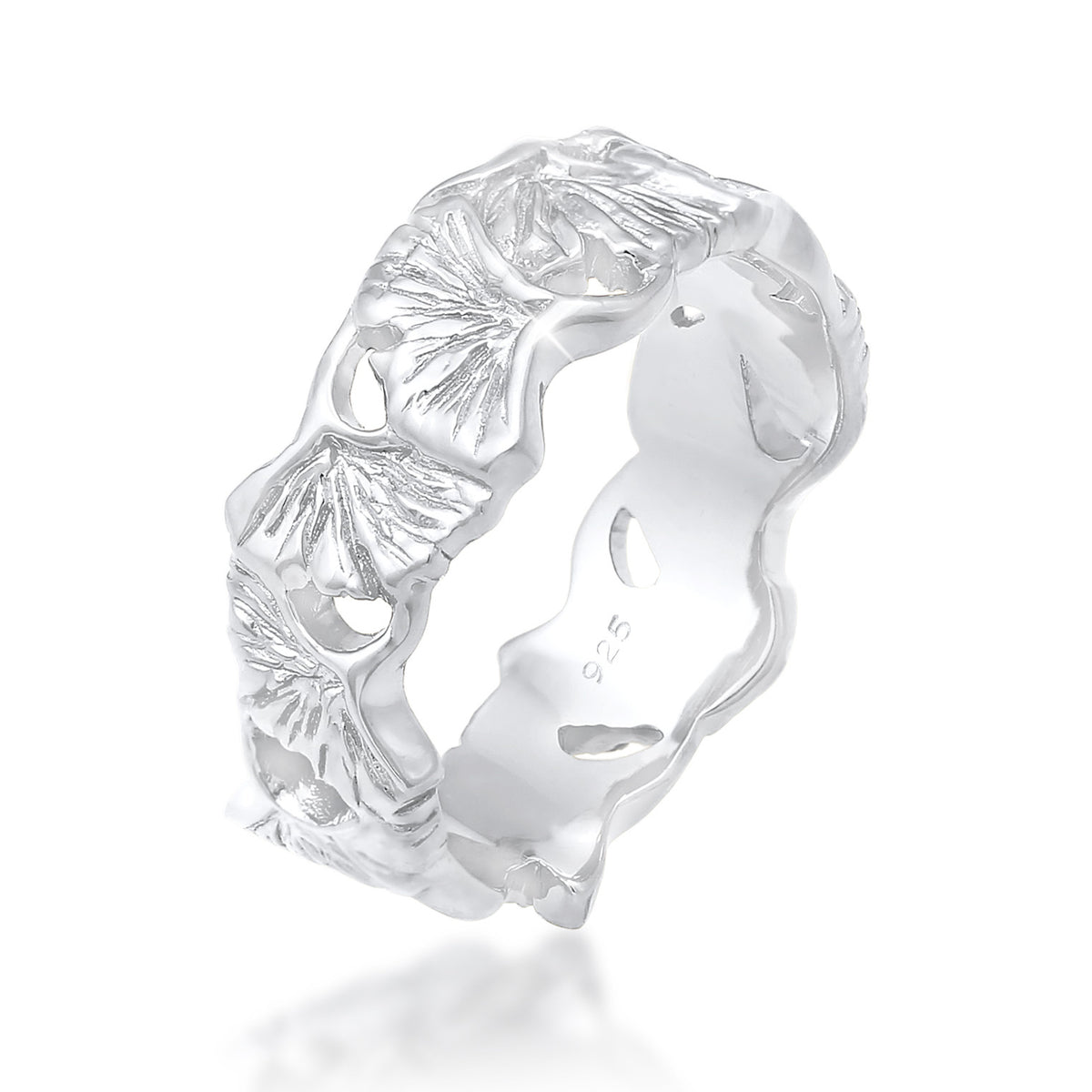 Silber - Elli | Ring Ginkgo | 925er Sterling Silber