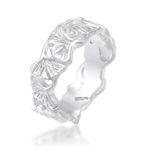 Silber - Elli | Ring Ginkgo | 925er Sterling Silber