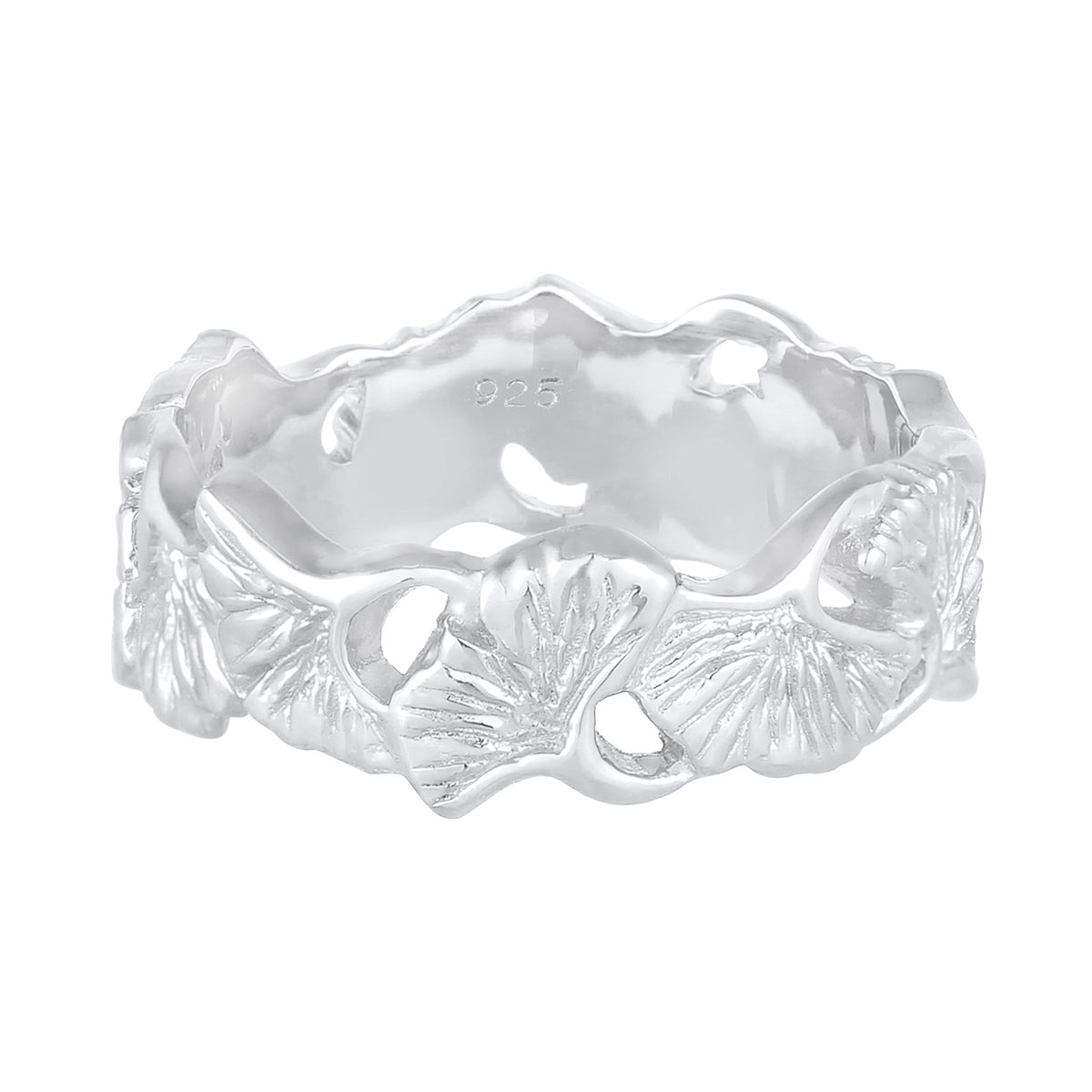 Silber - Elli | Ring Ginkgo | 925er Sterling Silber