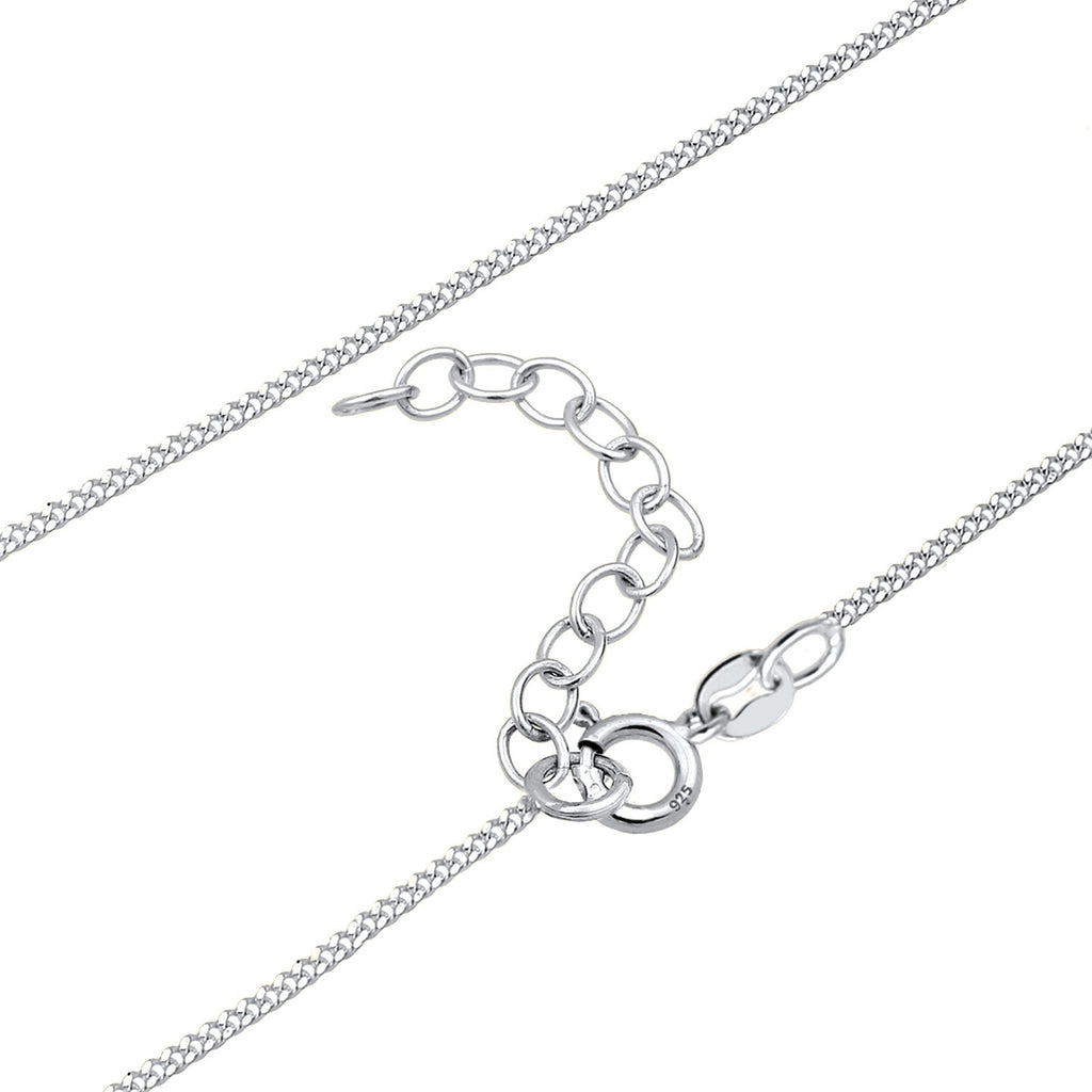 Schwarz - Elli | Choker Herz | Emaille | 925er Sterling Silber