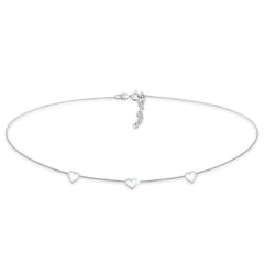 Silber - Elli | Choker Herz | 925 Sterling Silber
